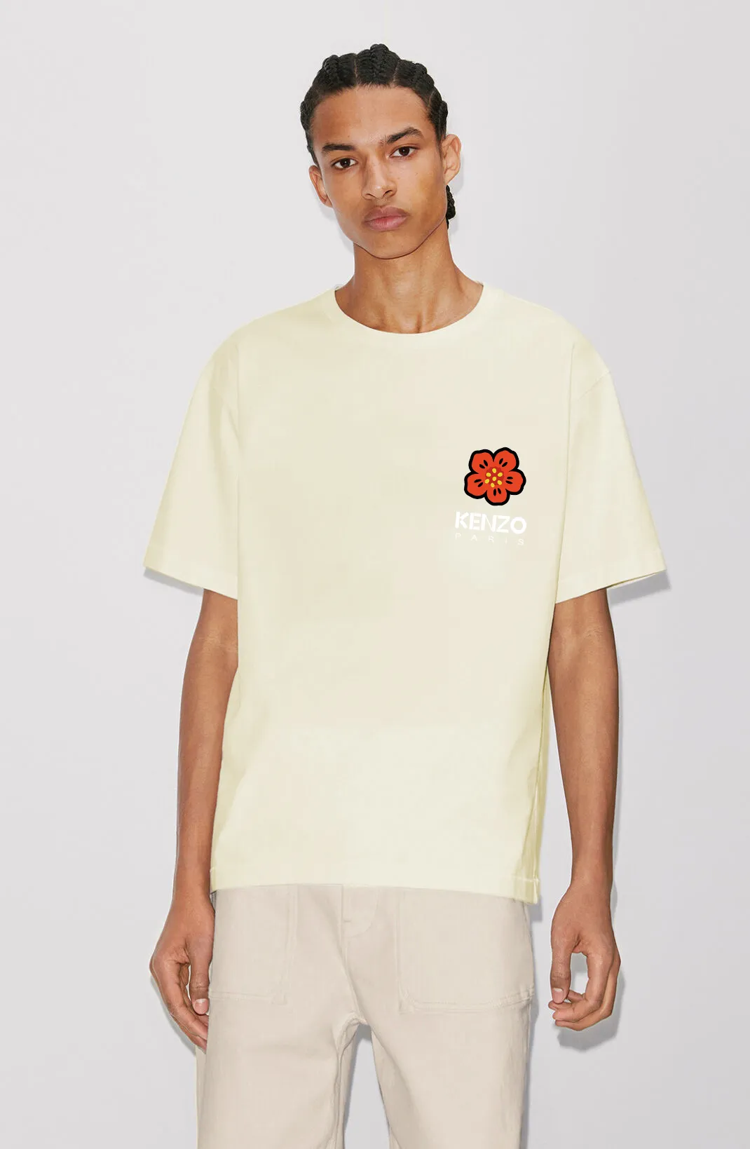 Kenzo Dahua LOGO University Jungle Team 'BOKE FLOWER' T-SHIRT Color: Black Apricot Size: M L XL XXL Three Standards Style Number: K 49